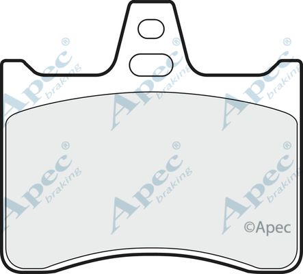 APEC BRAKING Комплект тормозных колодок, дисковый тормоз PAD946